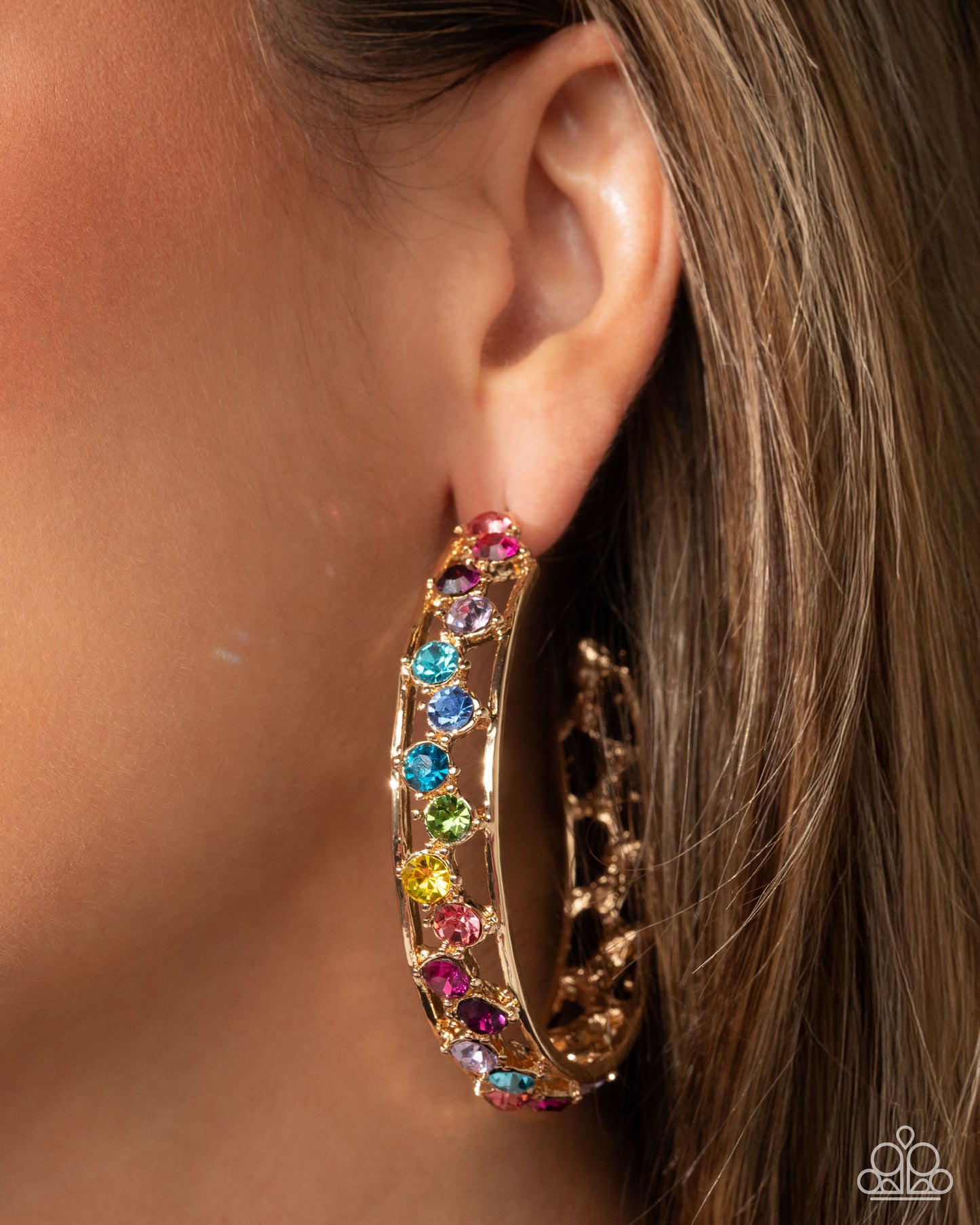 Scattered Sophistication - Multi Hoop Earring - Paparazzi - Dare2bdazzlin N Jewelry