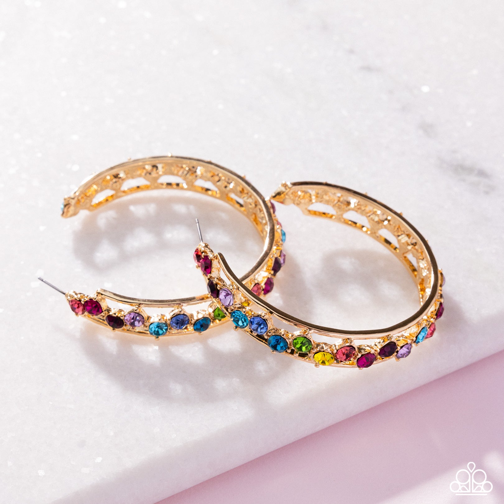 Scattered Sophistication - Multi Hoop Earring - Paparazzi - Dare2bdazzlin N Jewelry