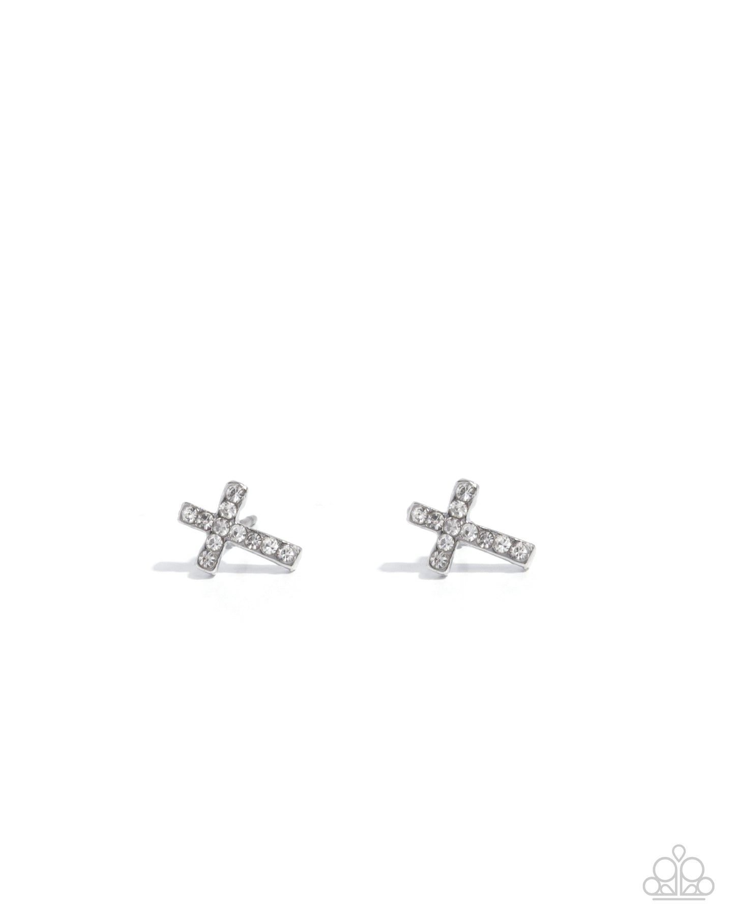 Sacred Shimmer - White Post Earring - Paparazzi - Dare2bdazzlin N Jewelry