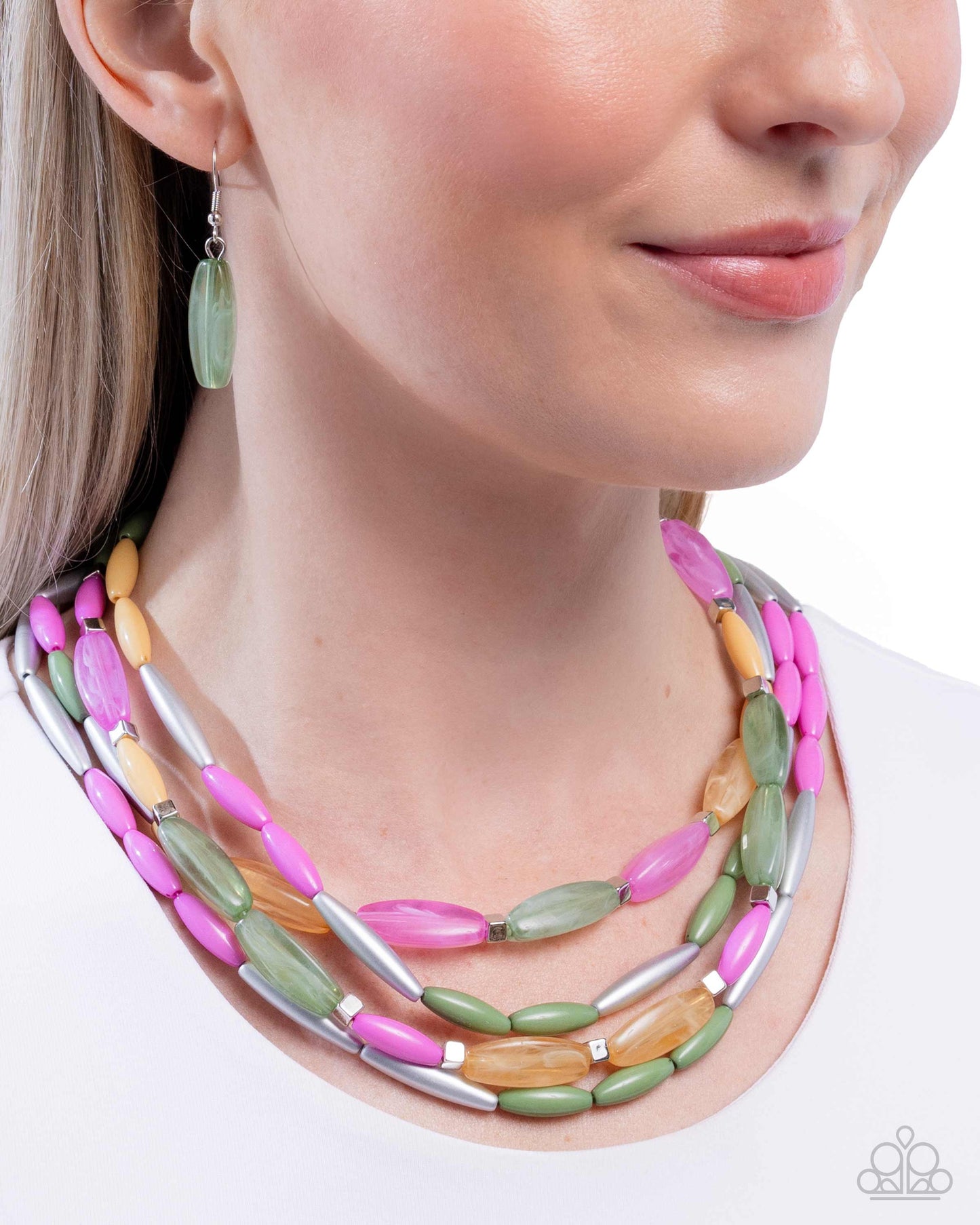 Milky Mambo - Green Necklace - Paparazzi - Dare2bdazzlin N Jewelry