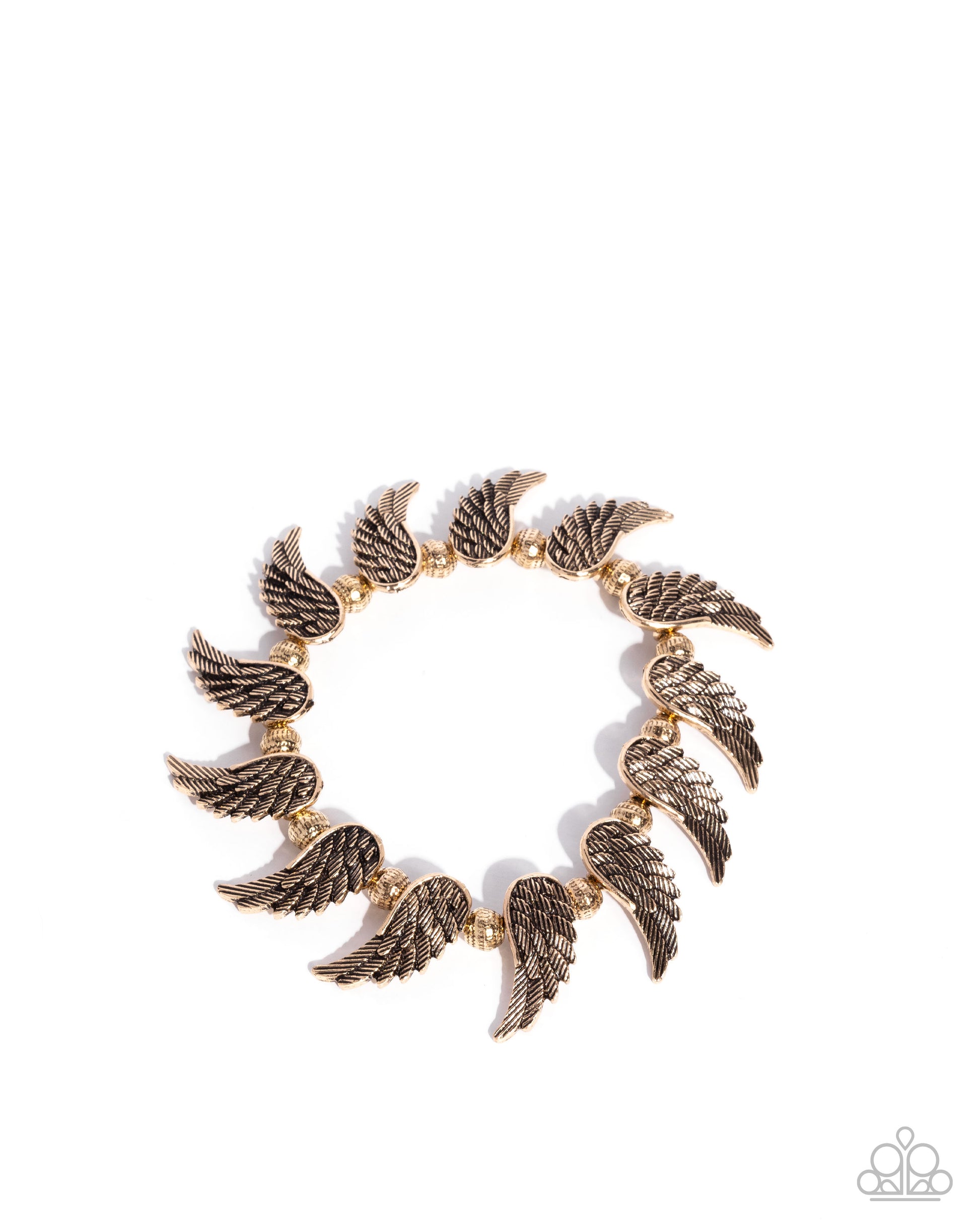 Angelic Ambiance - Gold Bracelet - Paparazzi - Dare2bdazzlin N Jewelry