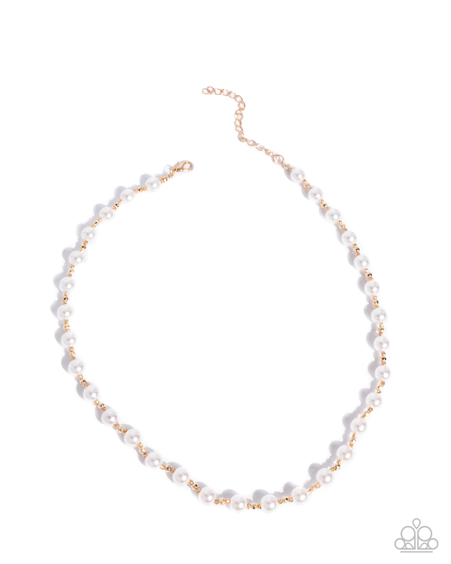 Pearl Premiere - Gold Necklace - Paparazzi - Dare2bdazzlin N Jewelry