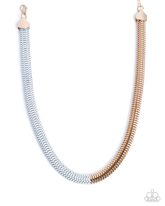 Dynamic Duality - White Necklace - Paparazzi - Dare2bdazzlin N Jewelry