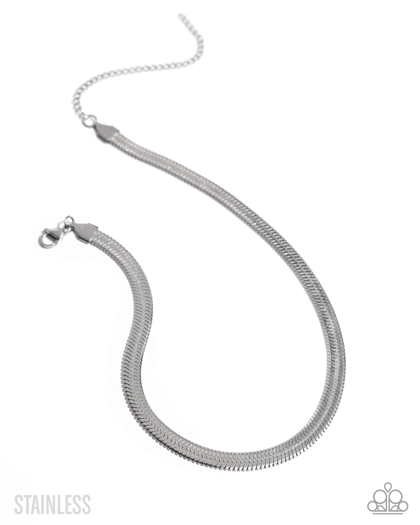 Herringbone Haute - Silver Choker - Paparazzi - Dare2bdazzlin N Jewelry