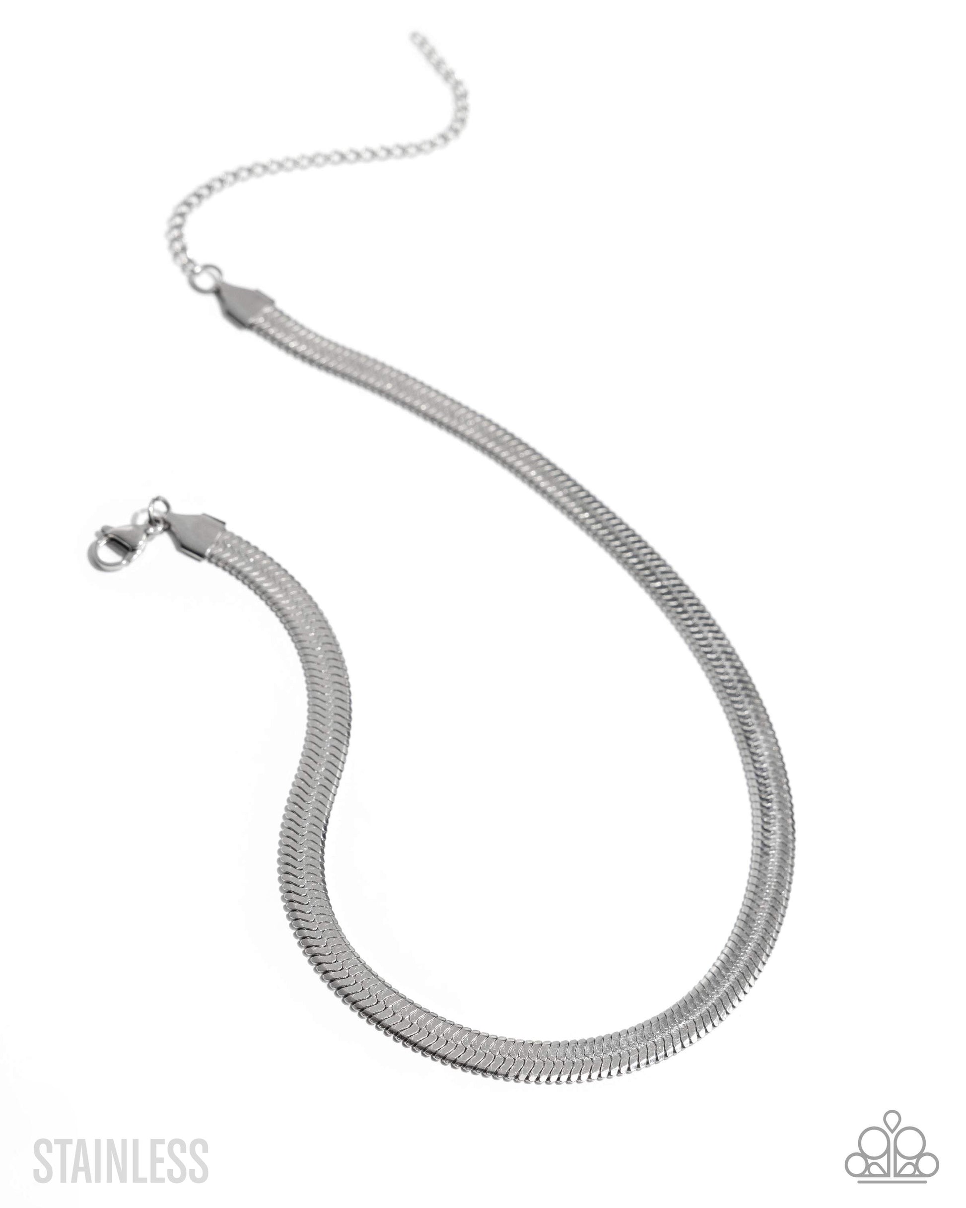 Herringbone Haute - Silver Choker - Paparazzi - Dare2bdazzlin N Jewelry