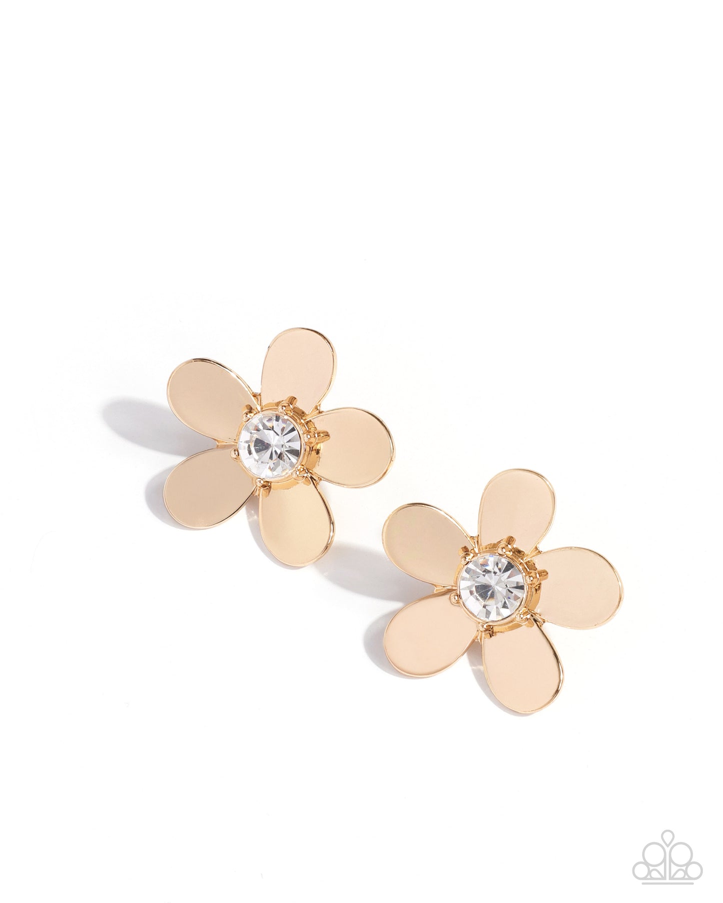 Blooming Boutique - Gold Post Earring - Paparazzi - Dare2bdazzlin N Jewelry