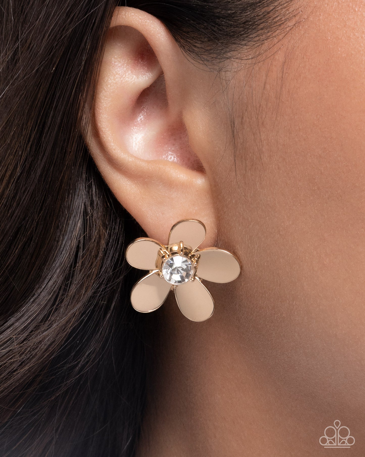 Blooming Boutique - Gold Post Earring - Paparazzi - Dare2bdazzlin N Jewelry