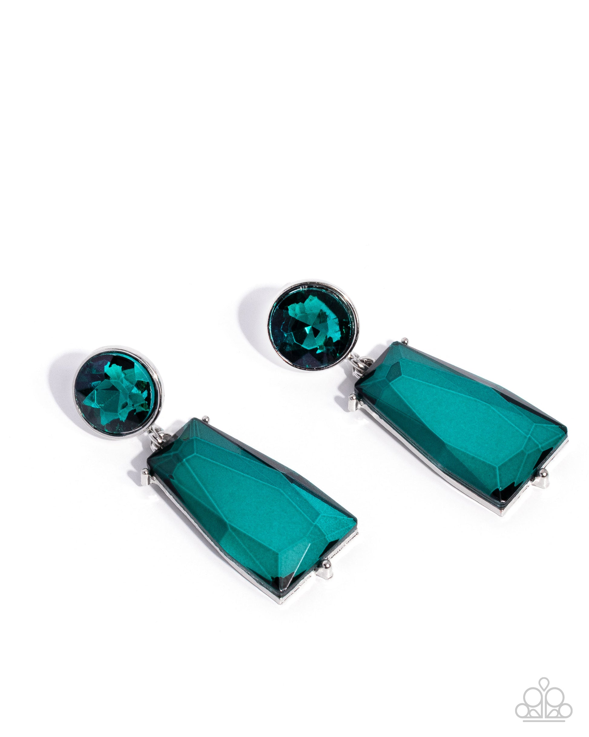 Carefree Character - Green Post Earring - Paparazzi - Dare2bdazzlin N Jewelry