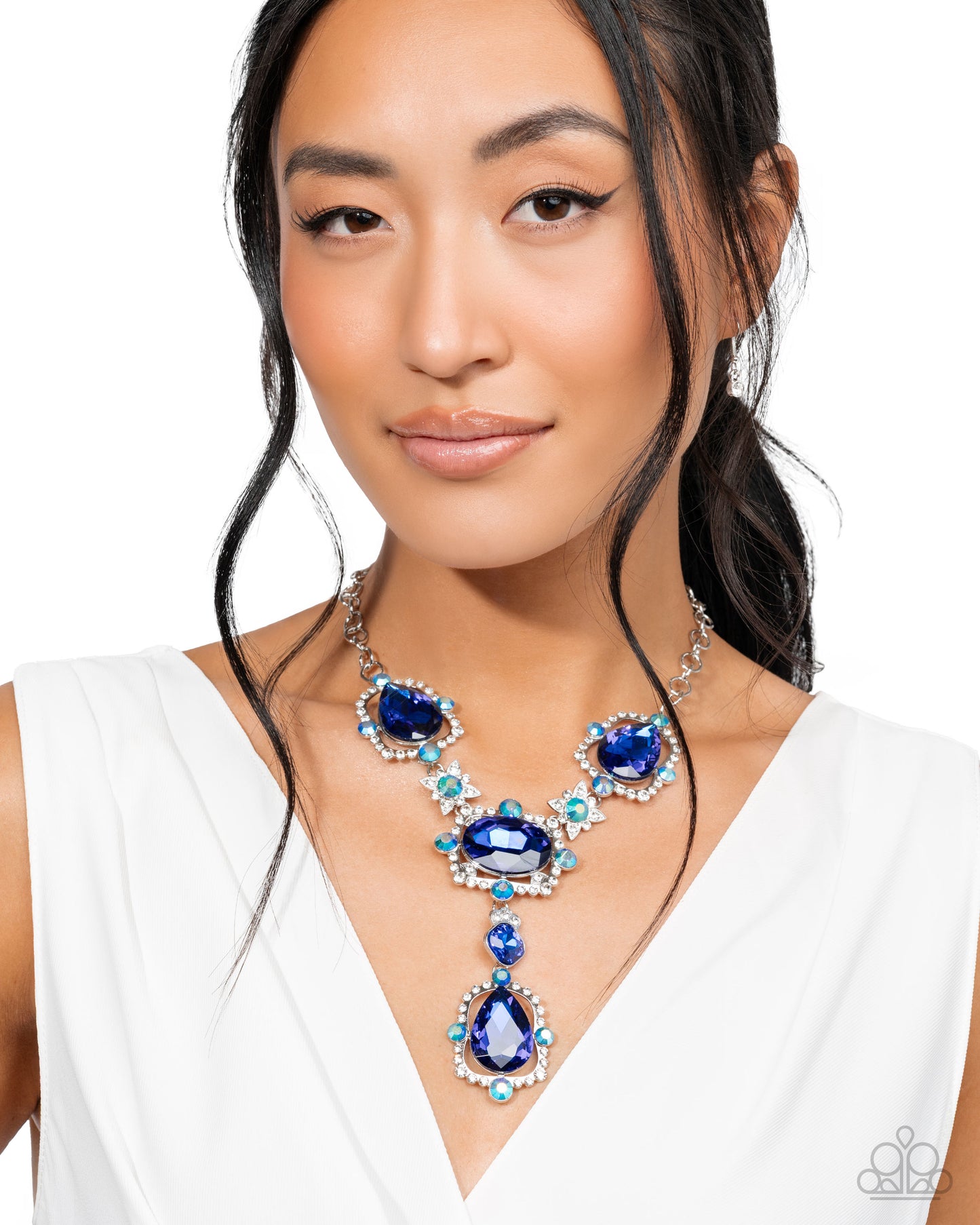 Fancy Formula - Blue Necklace - Paparazzi - Dare2bdazzlin N Jewelry