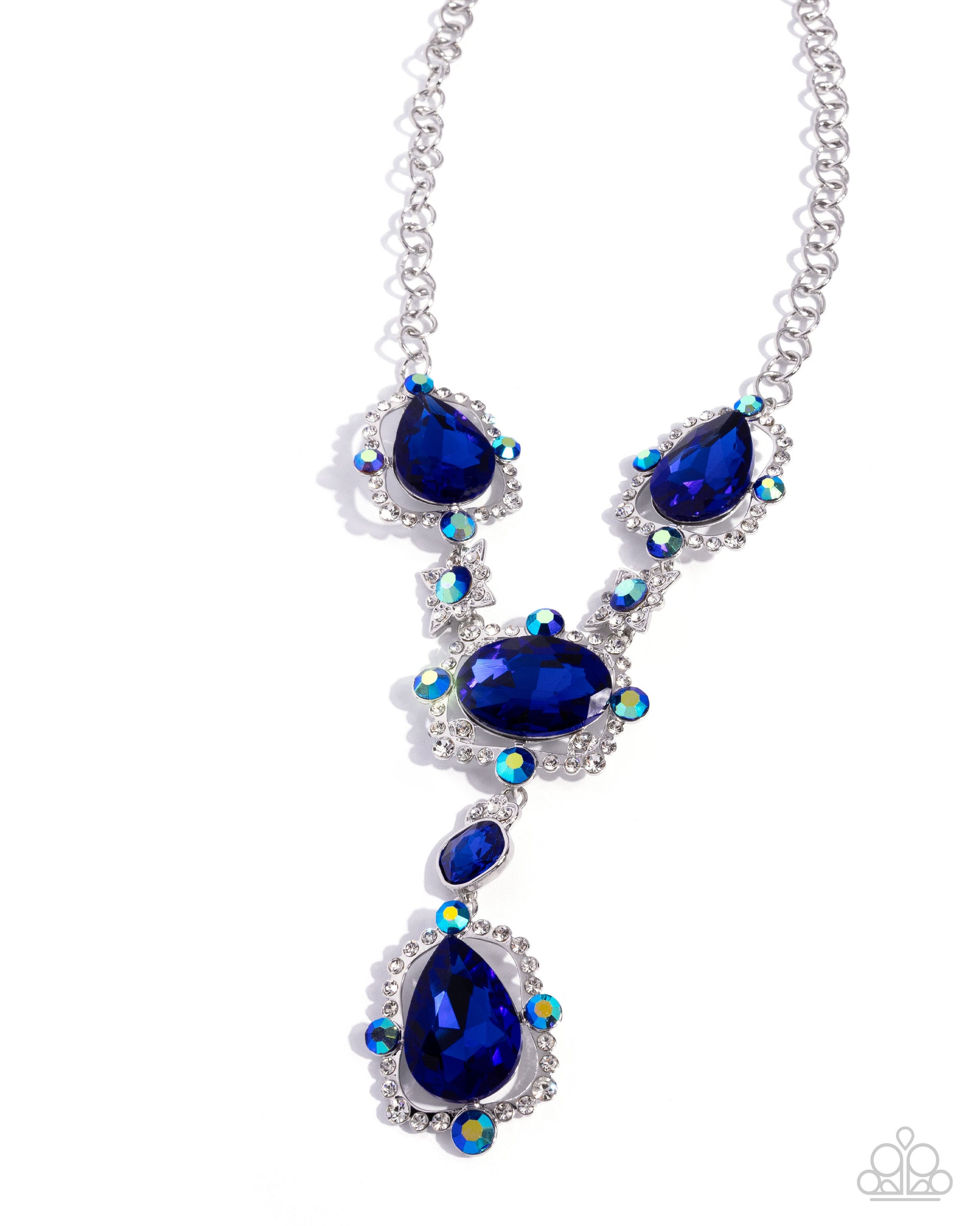 Fancy Formula - Blue Necklace - Paparazzi - Dare2bdazzlin N Jewelry