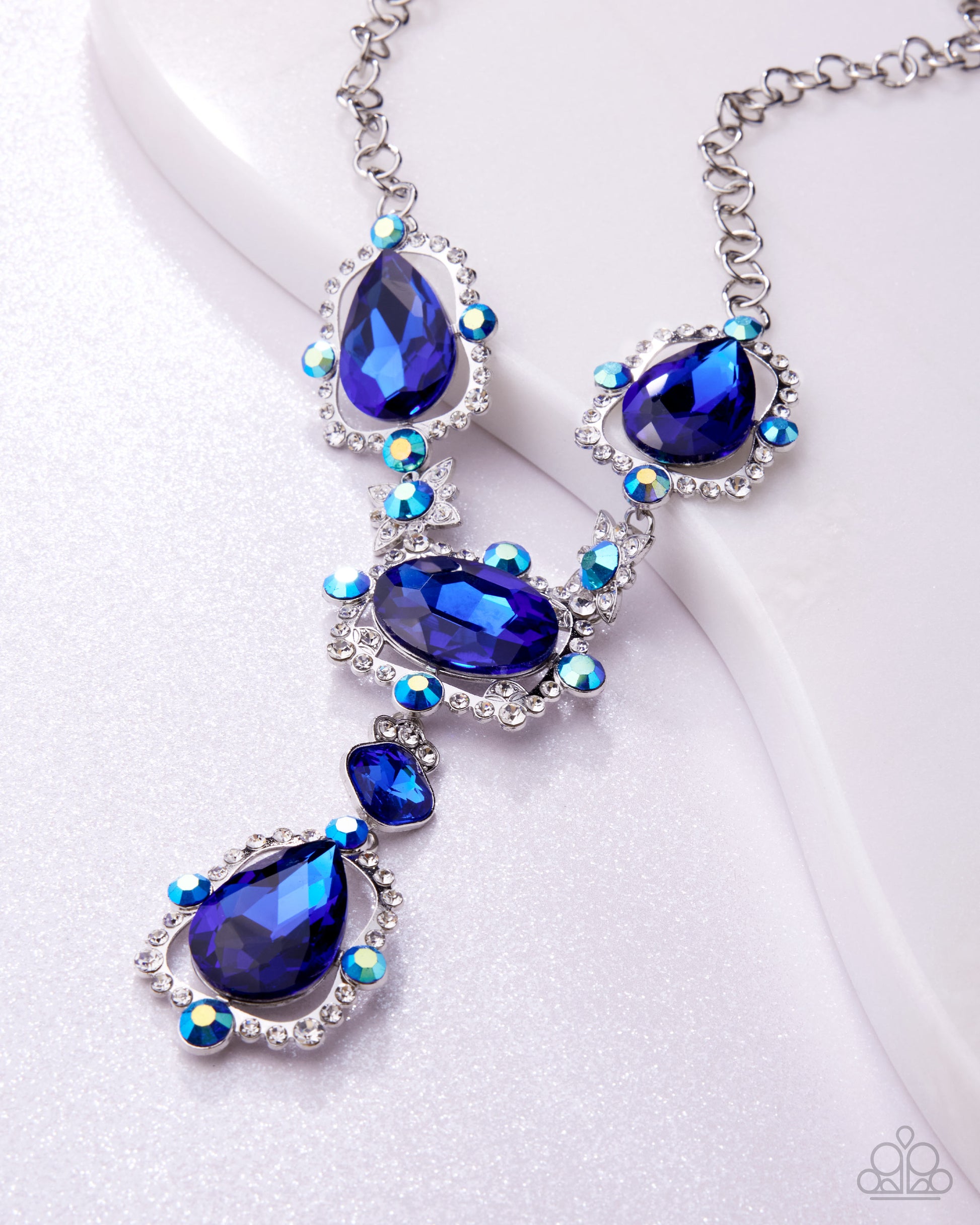Fancy Formula - Blue Necklace - Paparazzi - Dare2bdazzlin N Jewelry