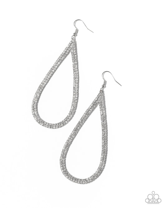 Traditional Twinkle - White Earring - Paparazzi - Dare2bdazzlin N Jewelry