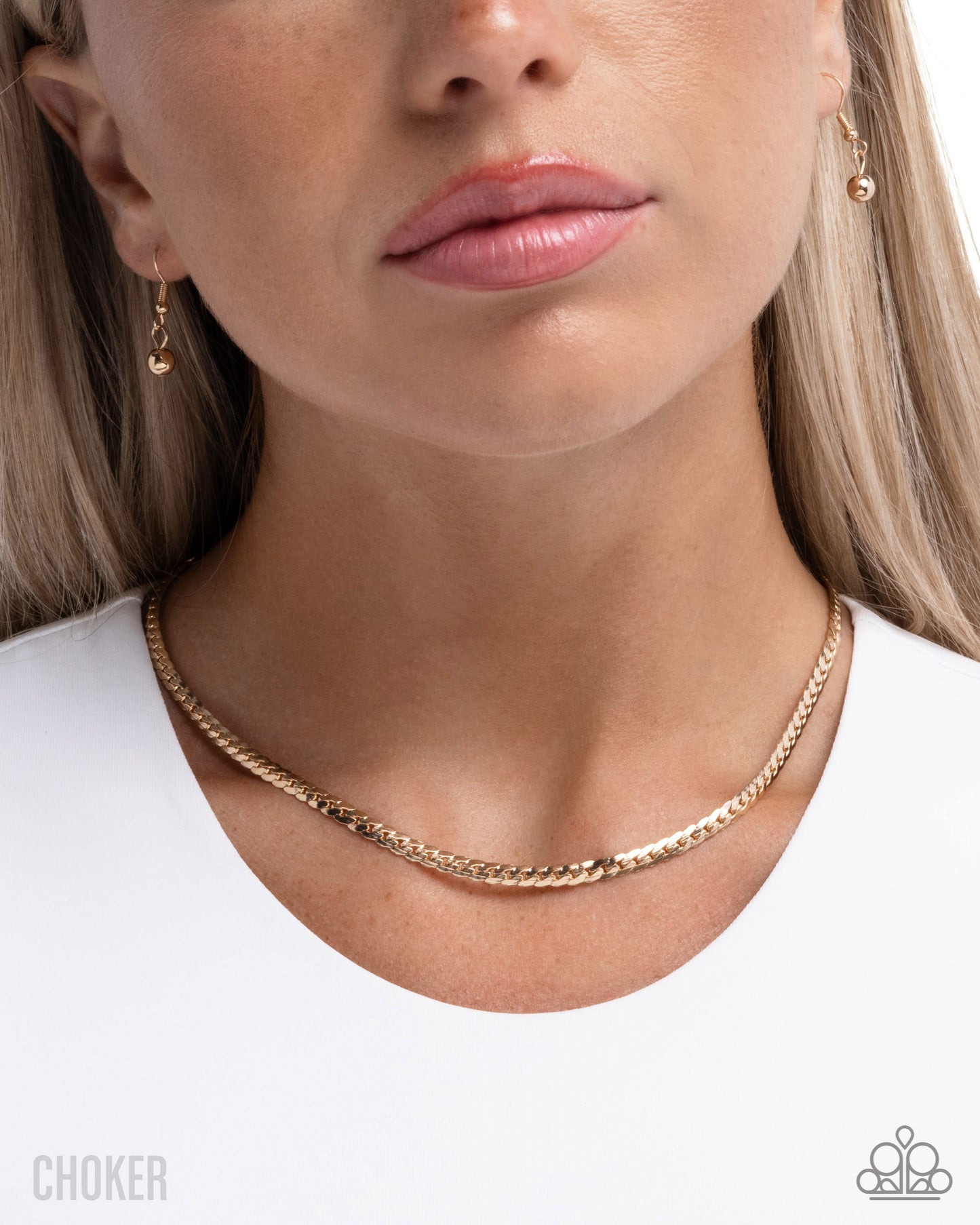 Crowning Challenge - Gold Choker - Paparazzi - Dare2bdazzlin N Jewelry