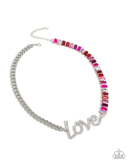 Lovely Contrast - Multi Necklace - Paparazzi - Dare2bdazzlin N Jewelry