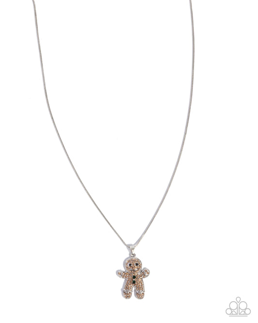 Gingerbread Glam - Brown Necklace - Paparazzi - Dare2bdazzlin N Jewelry