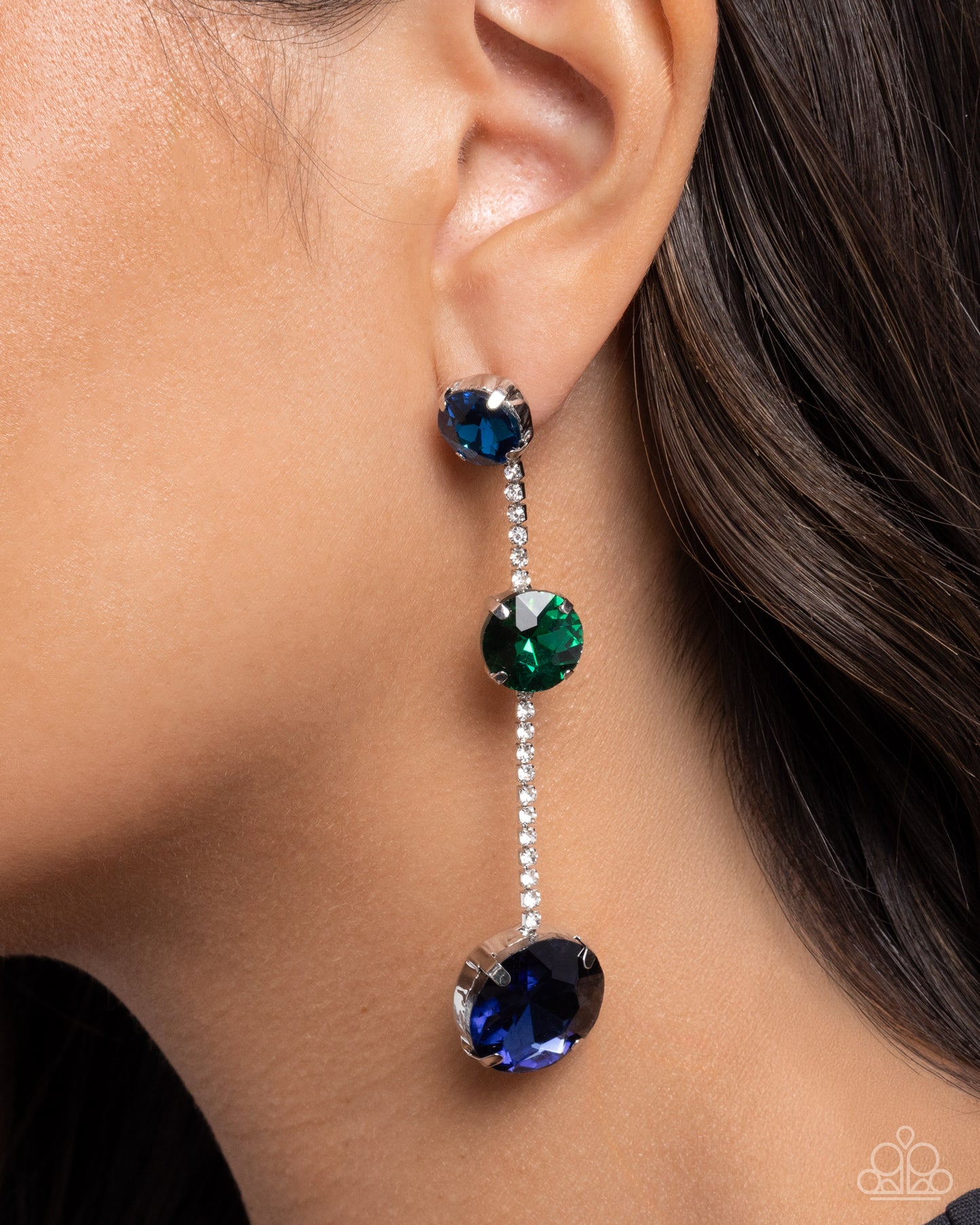 Lost in Chic - Blue Post Earring - Paparazzi - Dare2bdazzlin N Jewelry