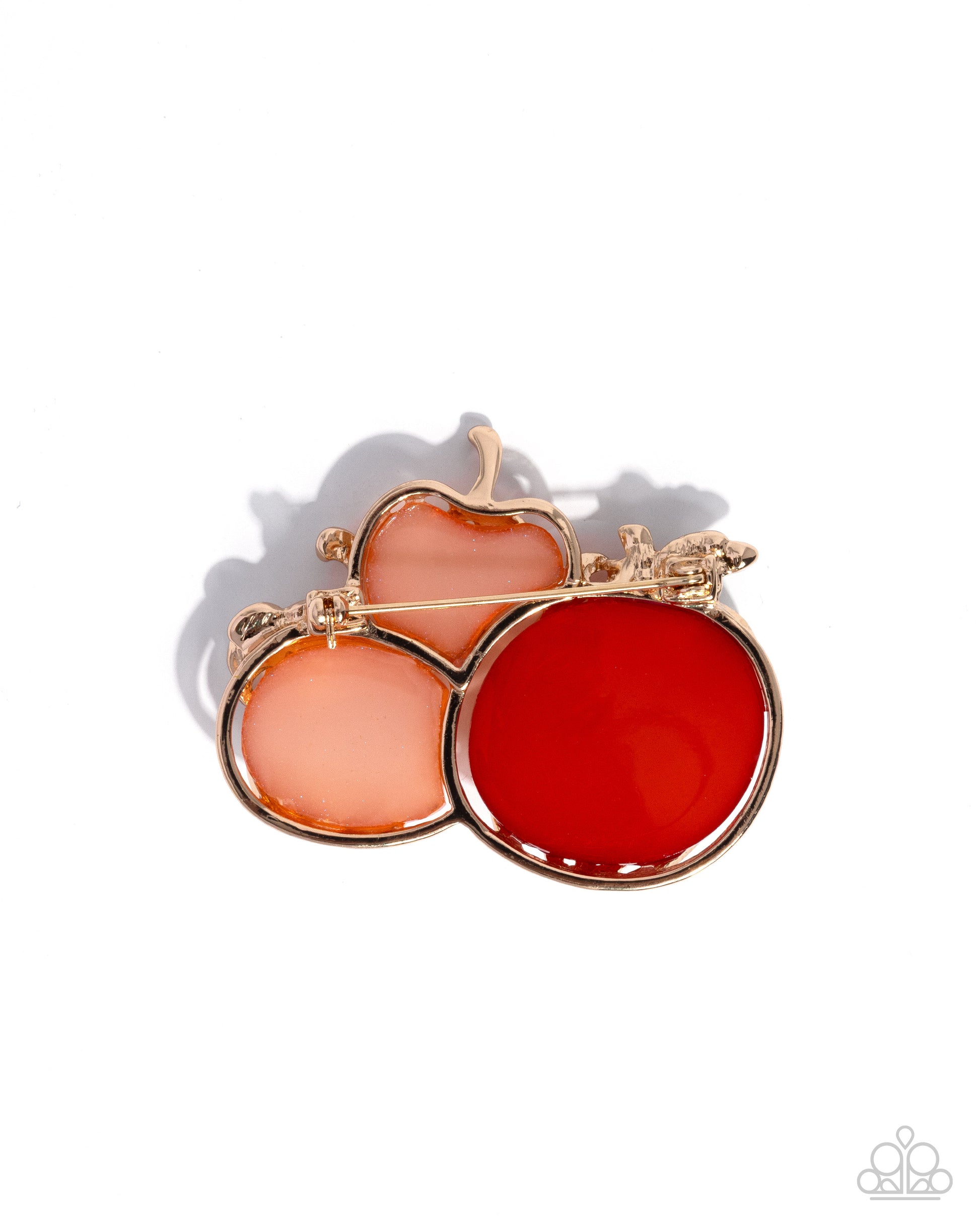 Pumpkin Pattern - Orange Brooch - Paparazzi - Dare2bdazzlin N Jewelry