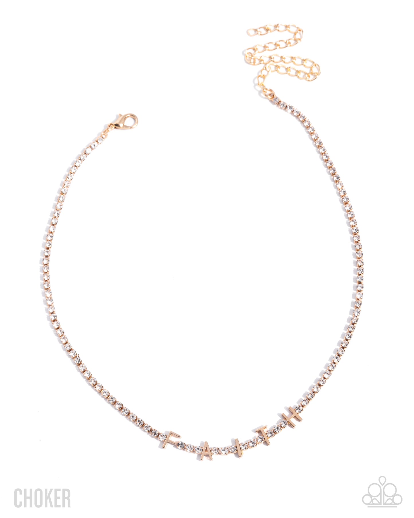 Favorable Faith - Gold Choker - Paparazzi - Dare2bdazzlin N Jewelry