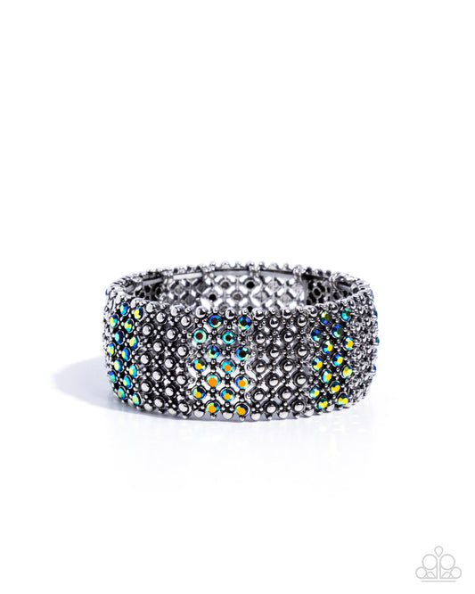 Precious Patchwork - Blue Bracelet - Paparazzi - Dare2bdazzlin N Jewelry