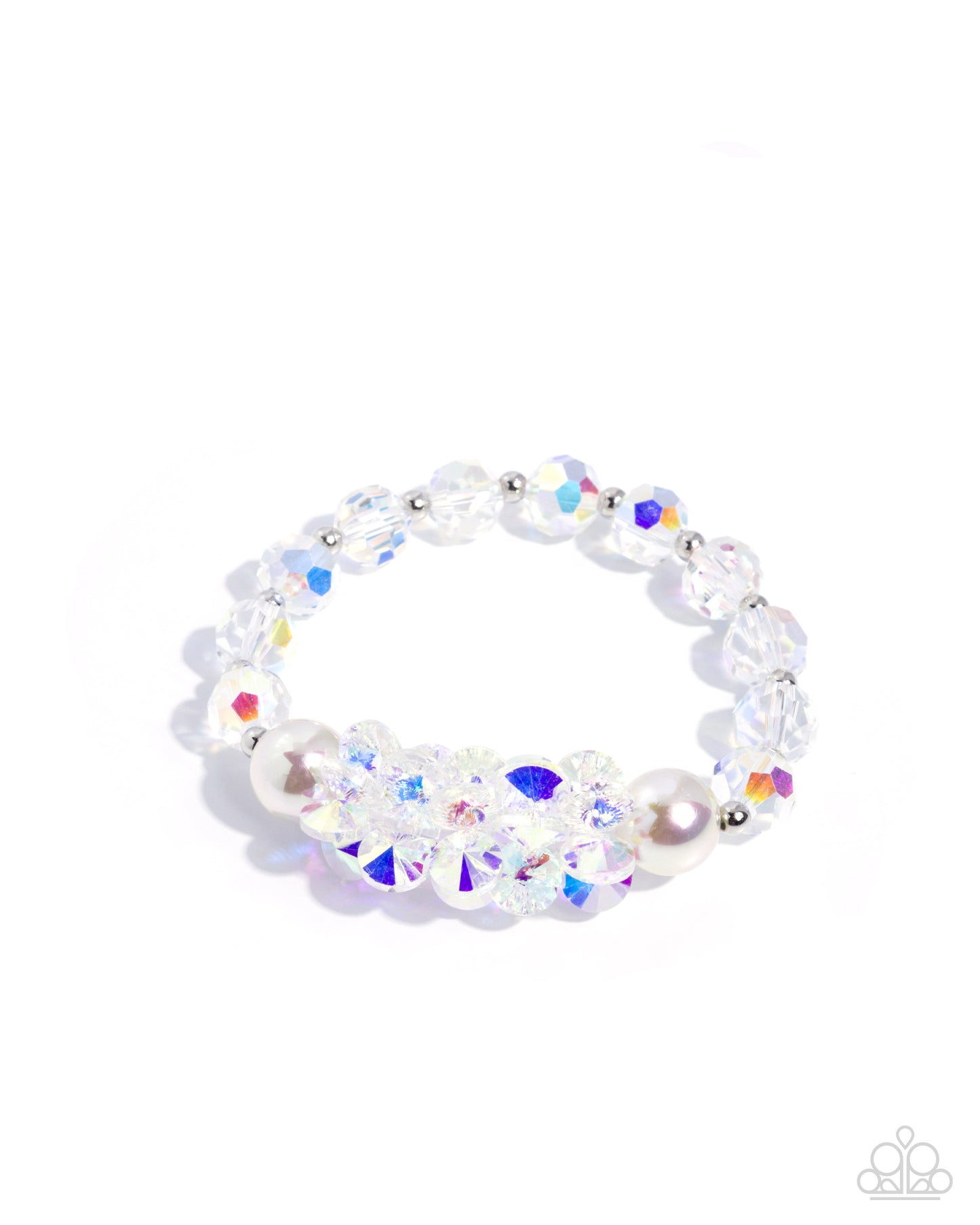 Bagatelle Bling - White Bracelet - Paparazzi - Dare2bdazzlin N Jewelry