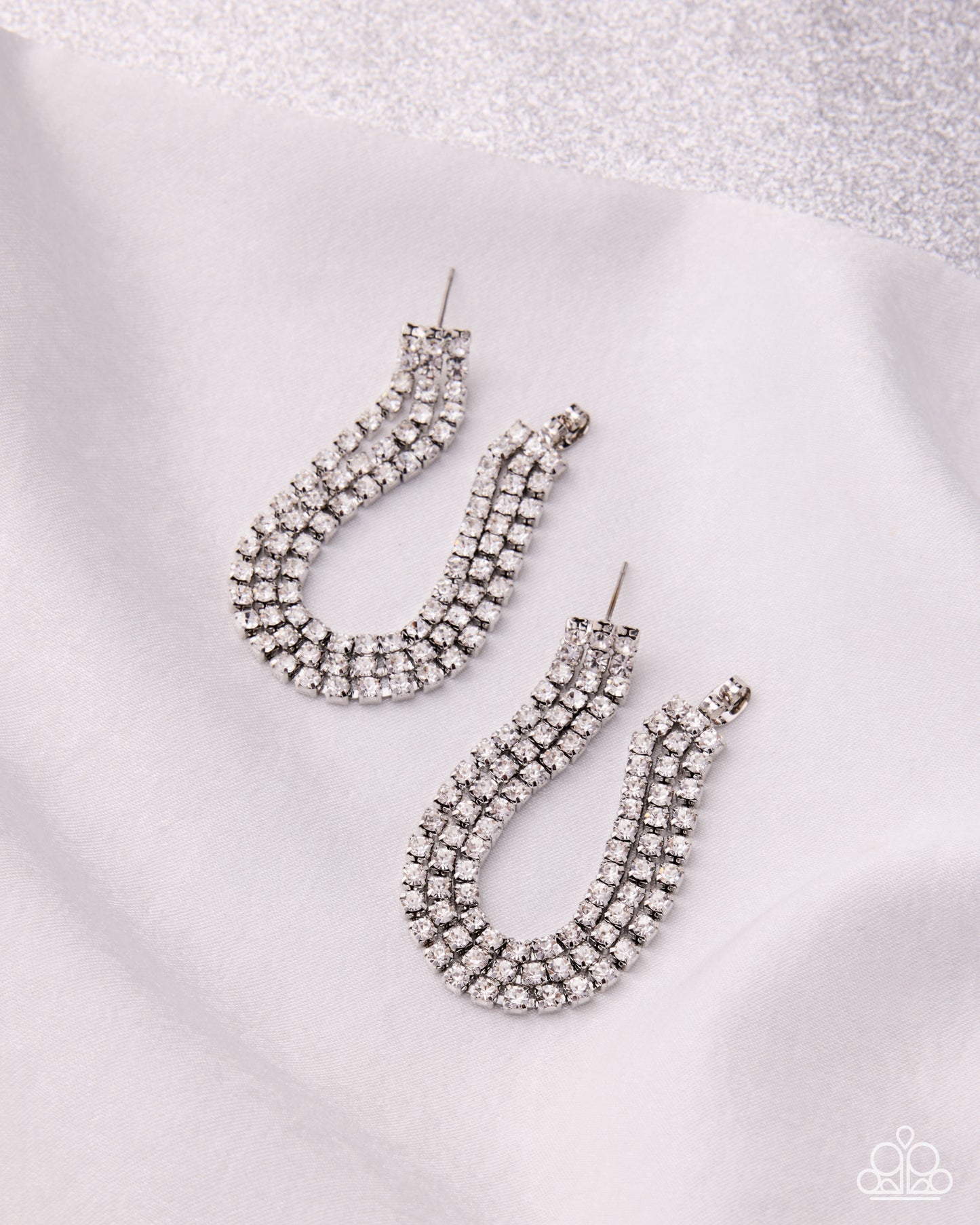Delicate Daydream - White Post Earring - Paparazzi