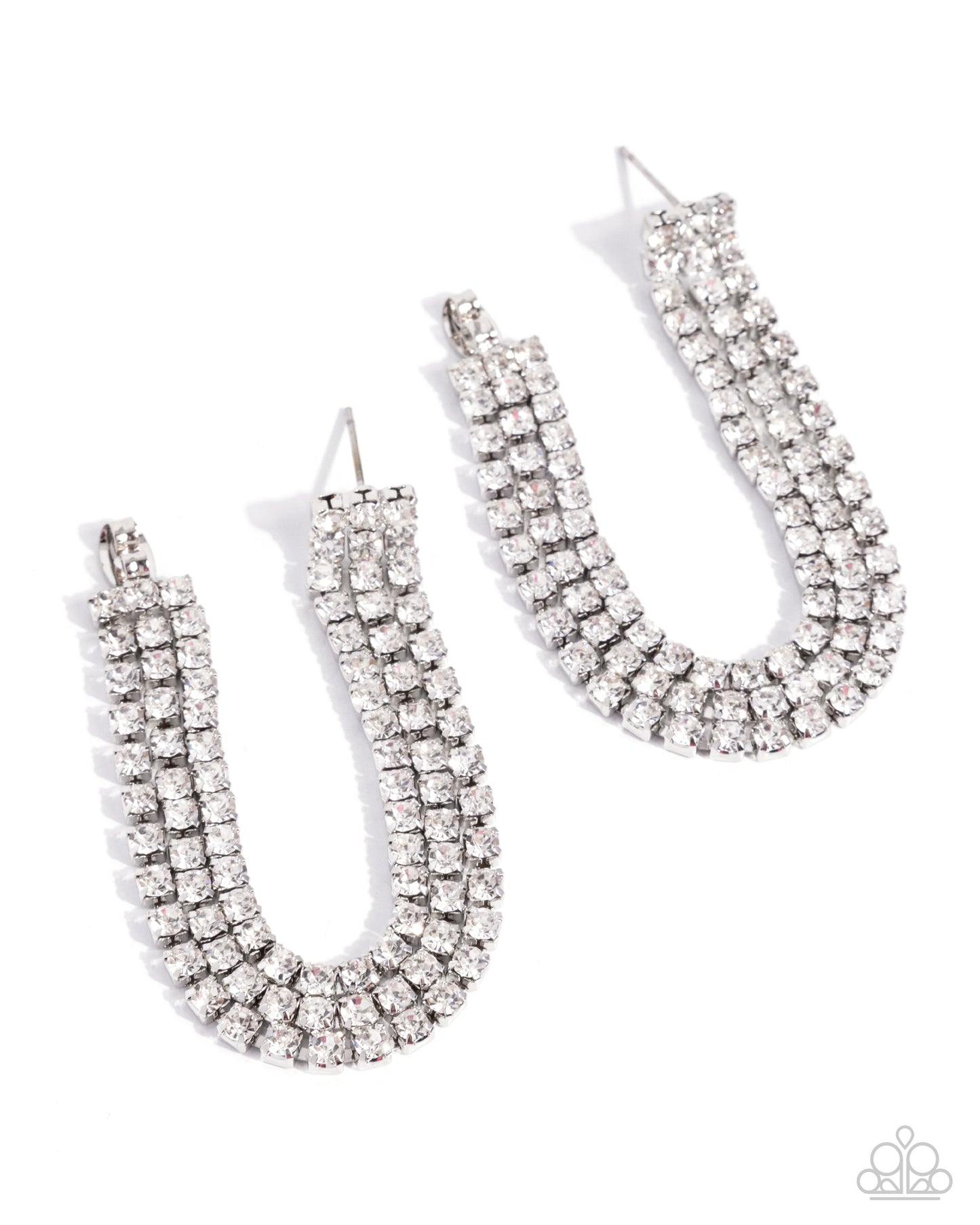 Delicate Daydream - White Post Earring - Paparazzi