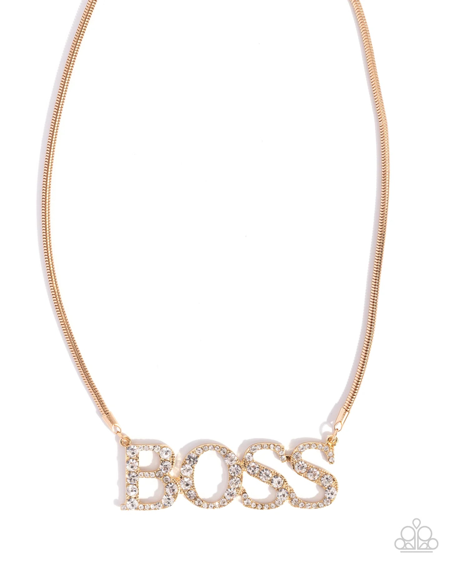 Final Boss Gold Necklace - Paparazzi - Dare2bdazzlin N Jewelry
