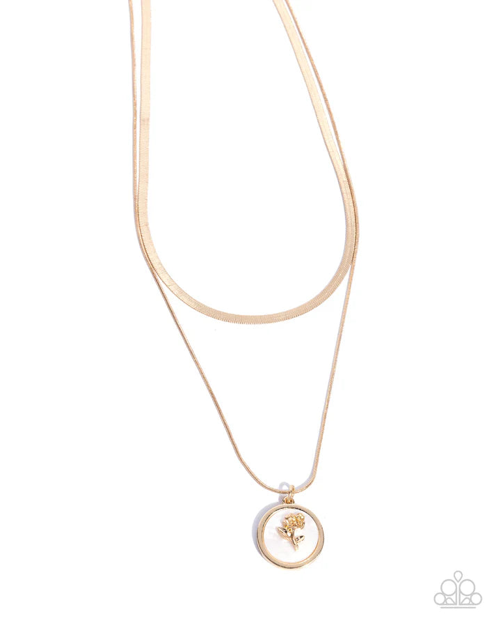 Garden Gallery Gold Necklace - Paparazzi - Dare2bdazzlin N Jewelry