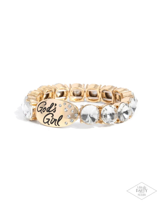 God's Grace Gold Bracelet - Paparazzi - Dare2bdazzlin N Jewelry