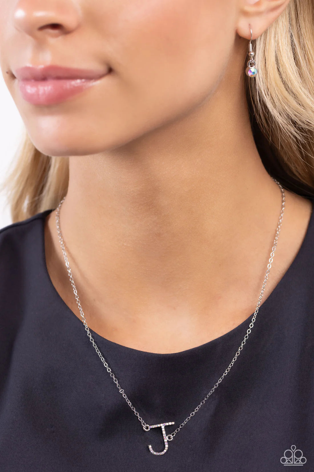 INITIALLY Yours - J - Multi Necklace - Paparazzi - Dare2bdazzlin N Jewelry
