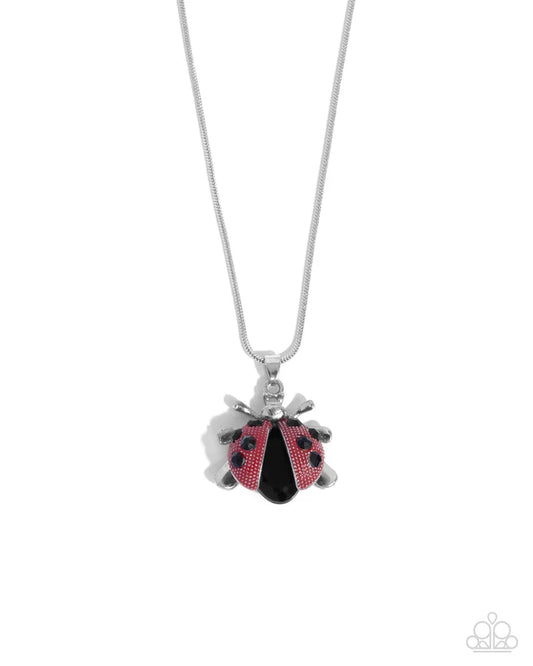 Ladybug Legend Red Necklace - Paparazzi - Dare2bdazzlin N Jewelry
