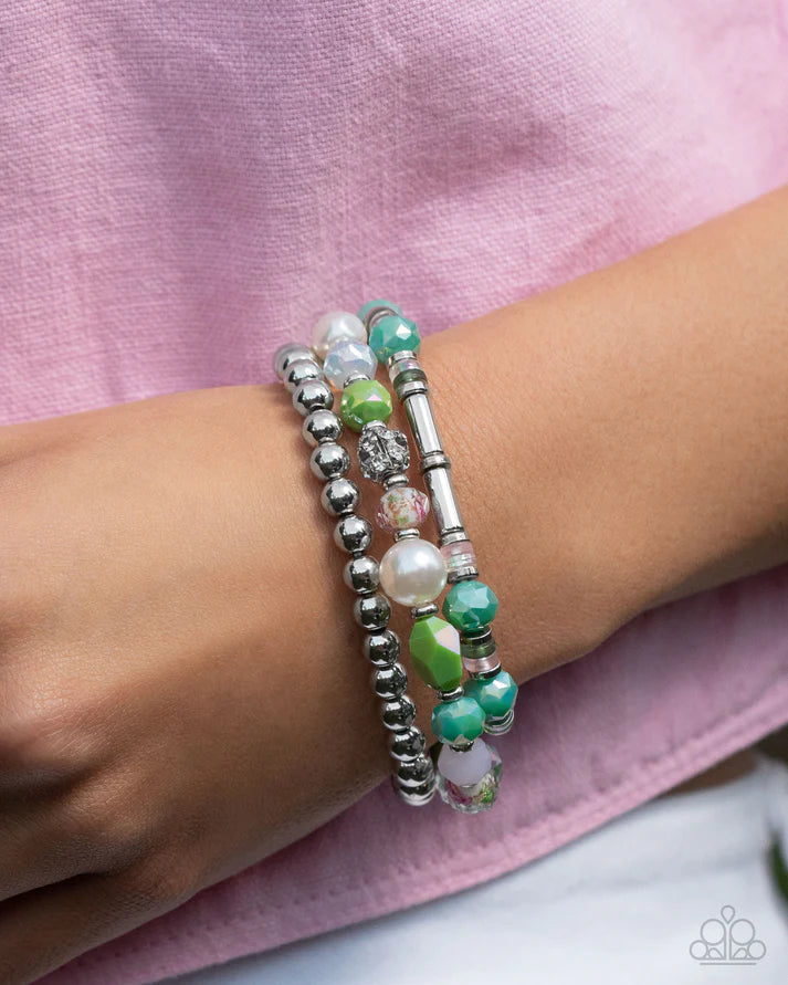 Nonstop Nostalgia Multi Bracelet - Paparazzi - Dare2bdazzlin N Jewelry