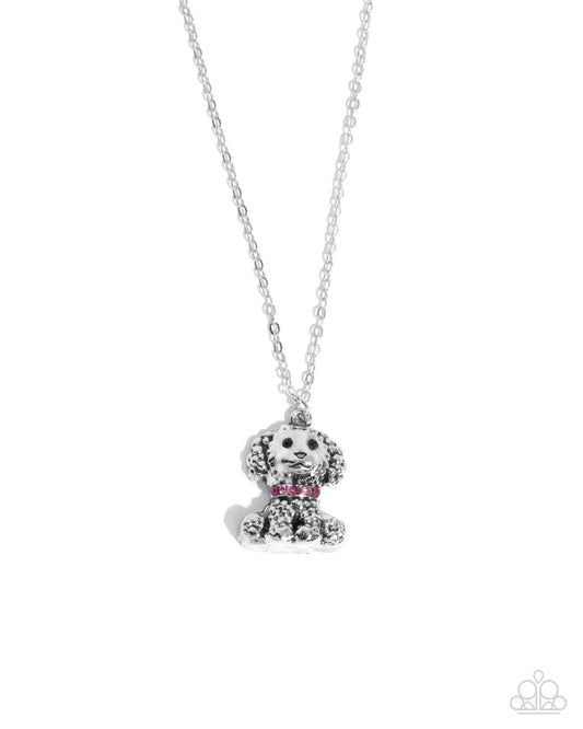 Poodle Pizzazz Pink Necklace - Paparazzi - Dare2bdazzlin N Jewelry