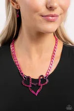 Load image into Gallery viewer, Eclectically Enamored Pink Necklace - Paparazzi - Dare2bdazzlin N Jewelry
