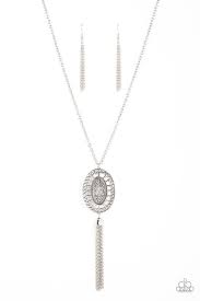 Whimsically Wistful Silver Necklace - Paparazzi - Dare2bdazzlin N Jewelry