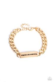Mighty Matriarch Gold Bracelet - Paparazzi - Dare2bdazzlin N Jewelry