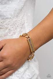 Mighty Matriarch Gold Bracelet - Paparazzi - Dare2bdazzlin N Jewelry
