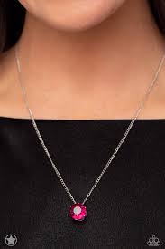 What A Gem Pink Necklace - Paparazzi - Dare2bdazzlin N Jewelry