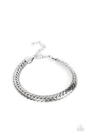 Cargo Couture Silver Bracelet - Paparazzi - Dare2bdazzlin N Jewelry