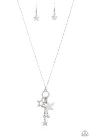 Starry Statutes White Necklace - Paparazzi - Dare2bdazzlin N Jewelry