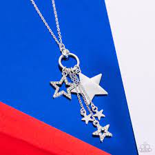 Starry Statutes White Necklace - Paparazzi - Dare2bdazzlin N Jewelry