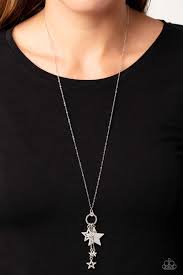 Starry Statutes White Necklace - Paparazzi - Dare2bdazzlin N Jewelry