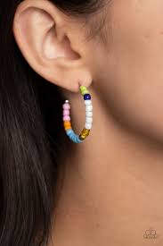 Multicolored Mambo Multi Hoop Earring - Paparazzi - Dare2bdazzlin N Jewelry
