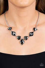 Load image into Gallery viewer, Glittering Geometrics Silver Necklace - Paparazzi - Dare2bdazzlin N Jewelry
