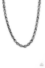 Load image into Gallery viewer, Grit and Gridiron Black Necklace - Paparazzi - Dare2bdazzlin N Jewelry
