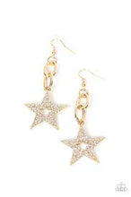 Load image into Gallery viewer, Cosmic Celebrity Gold Earring - Paparazzi - Dare2bdazzlin N Jewelry
