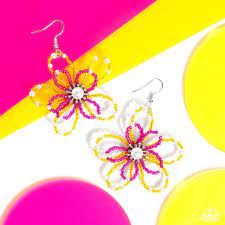 PEARL Crush Yellow Earring - Paparazzi - Dare2bdazzlin N Jewelry