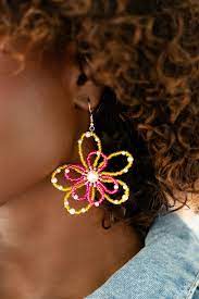 PEARL Crush Yellow Earring - Paparazzi - Dare2bdazzlin N Jewelry
