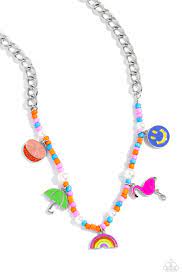 Summer Sentiment Orange Necklace - Paparazzi - Dare2bdazzlin N Jewelry