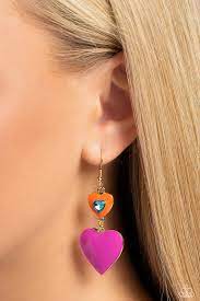 Flirting with Fashion Gold Earring - Paparazzi - Dare2bdazzlin N Jewelry
